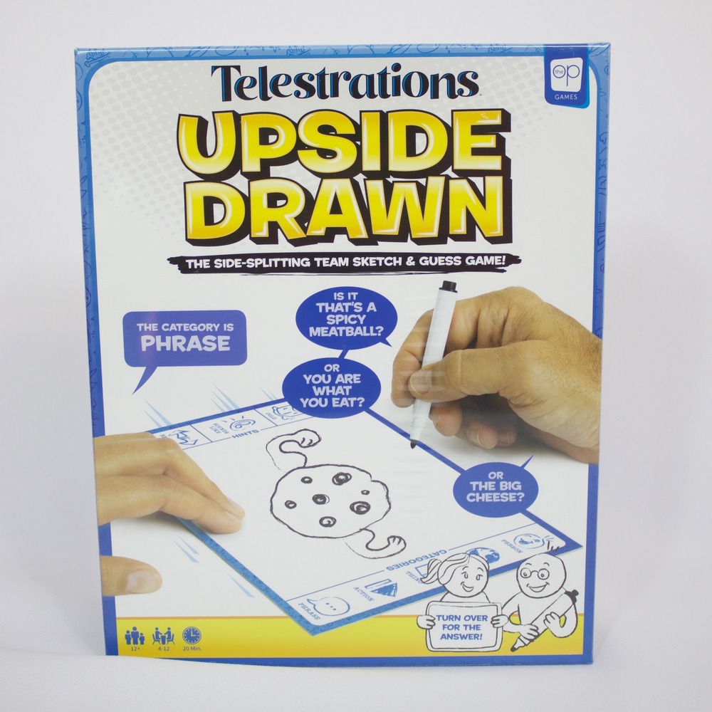 Telestrations Upside Drawn‎ Team Sketch And Guess Game NEW SEALED